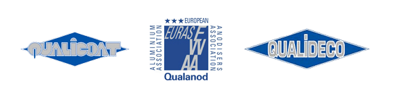 Sellos de calidad Qualicoat, Qualanod y Qualideco