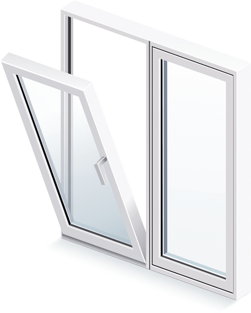 Ventana de aluminio de producción propia